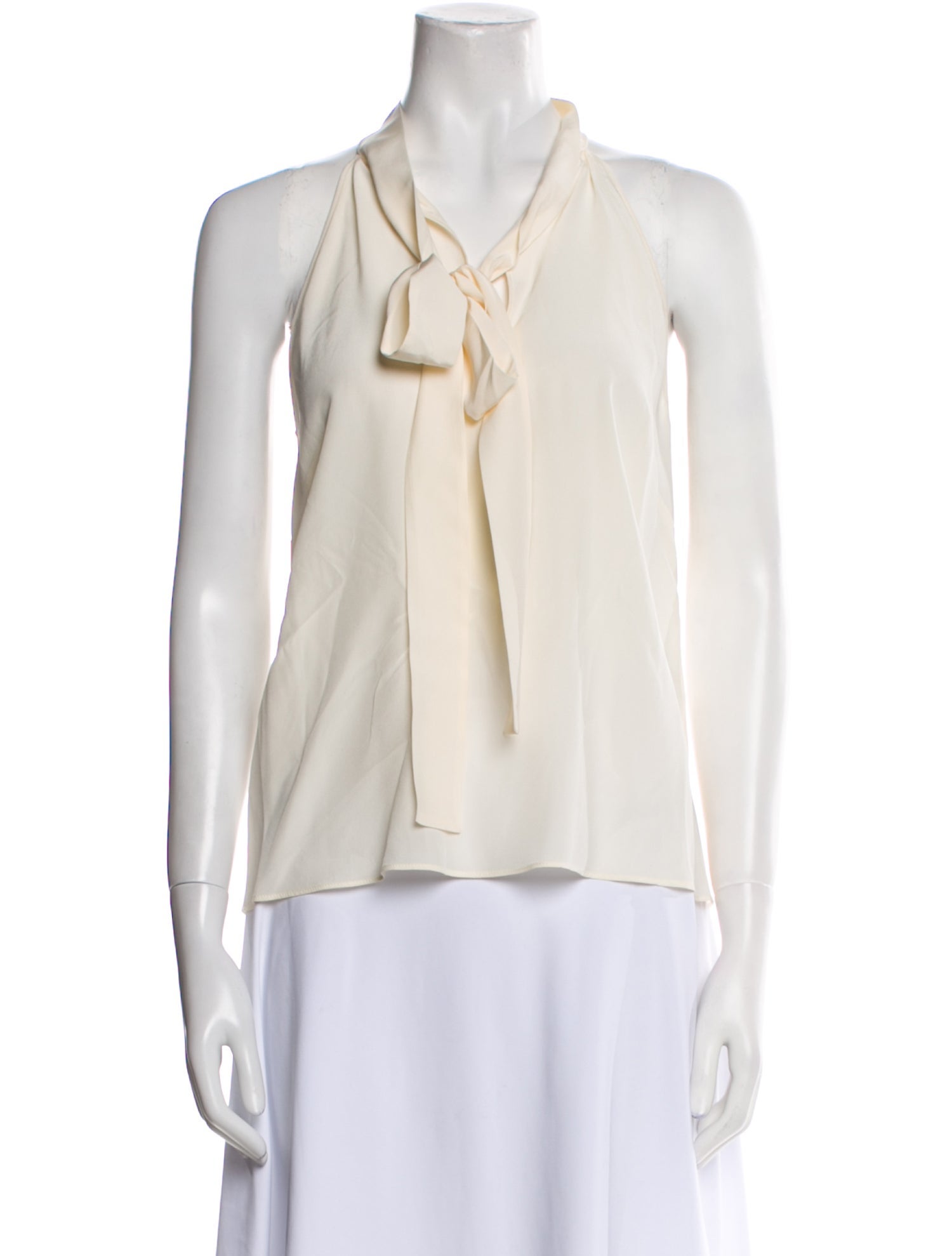 Nili Lotan Silk V-Neck Blouse