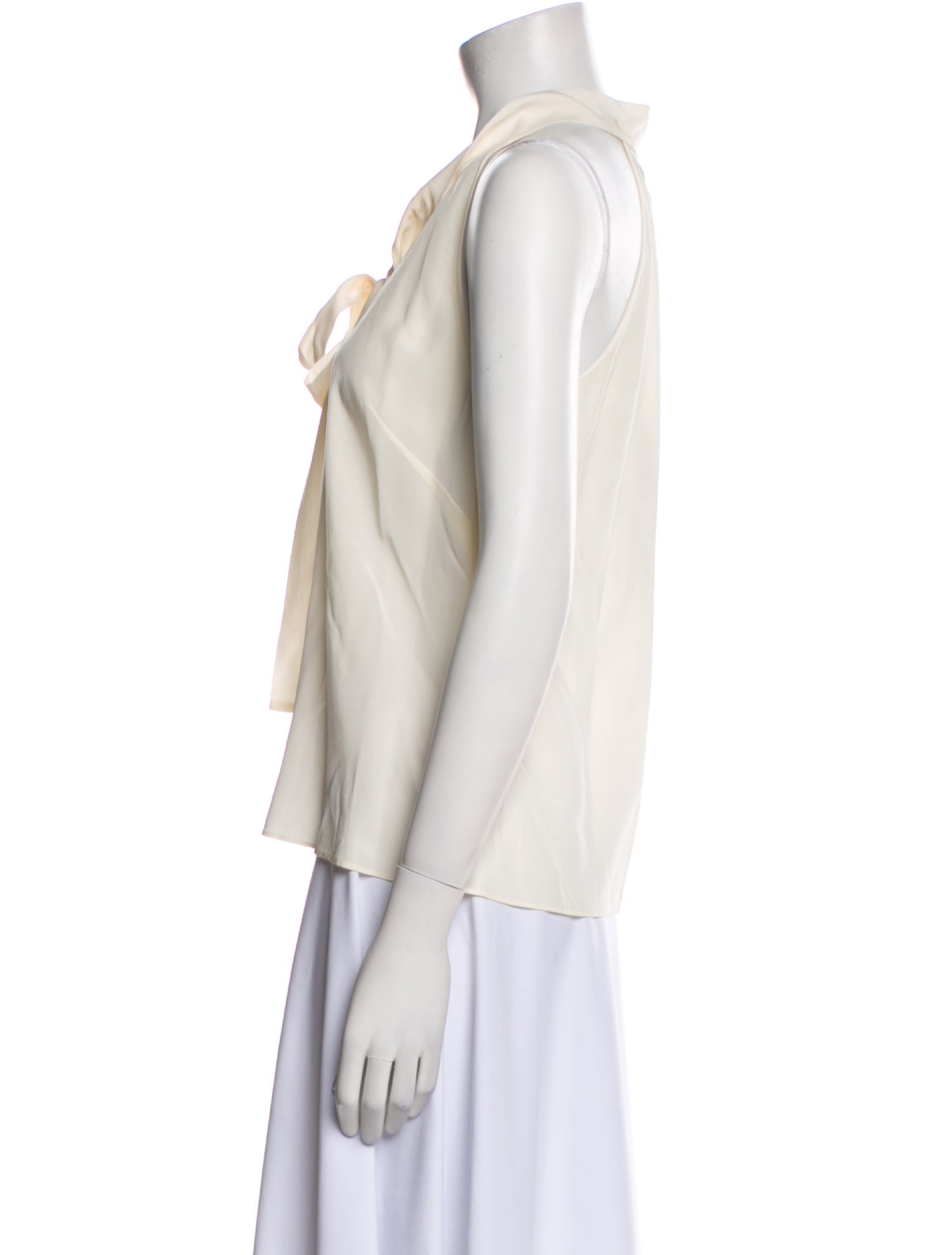 Nili Lotan Silk V-Neck Blouse