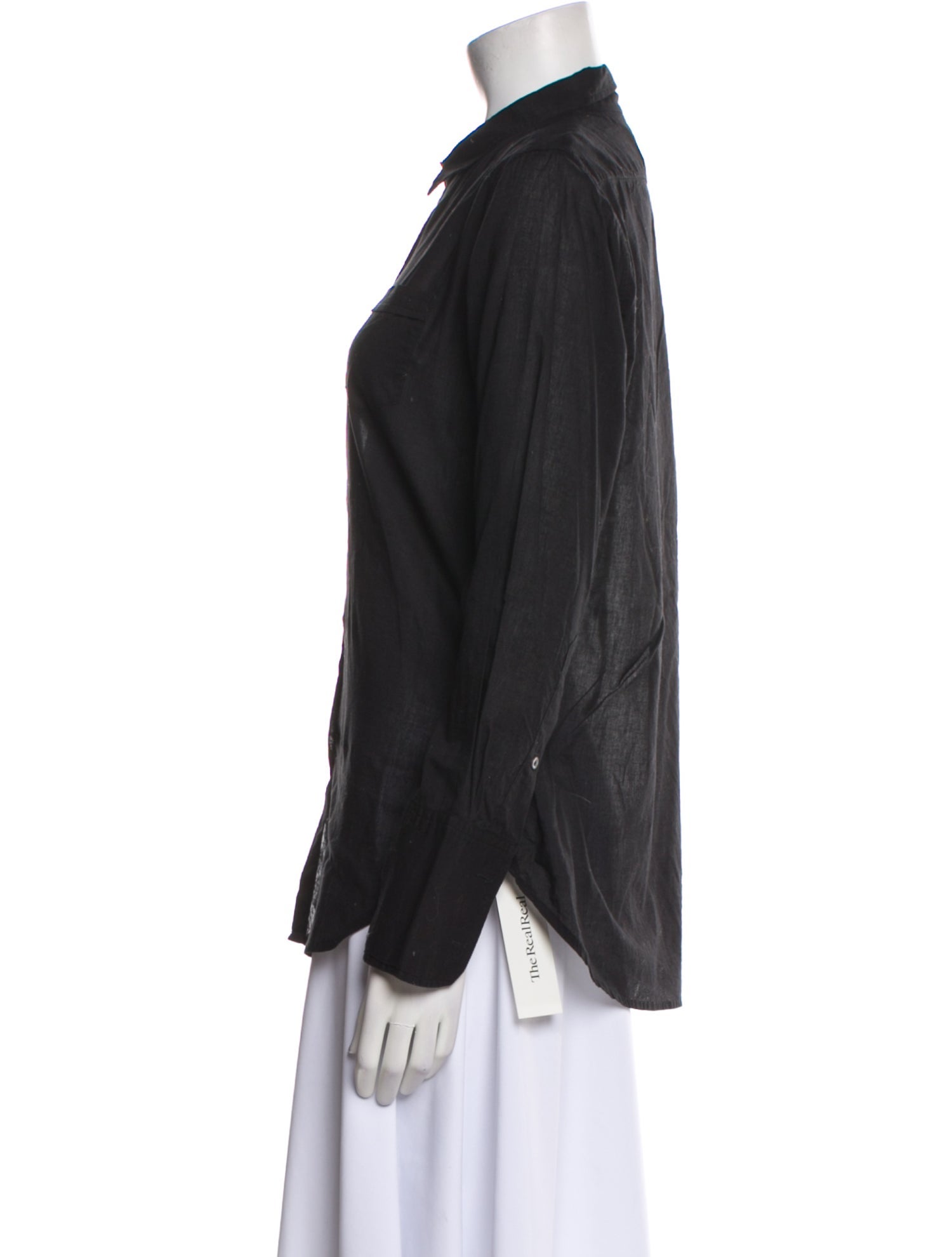 Nili Lotan Long Sleeve Button-Up Top