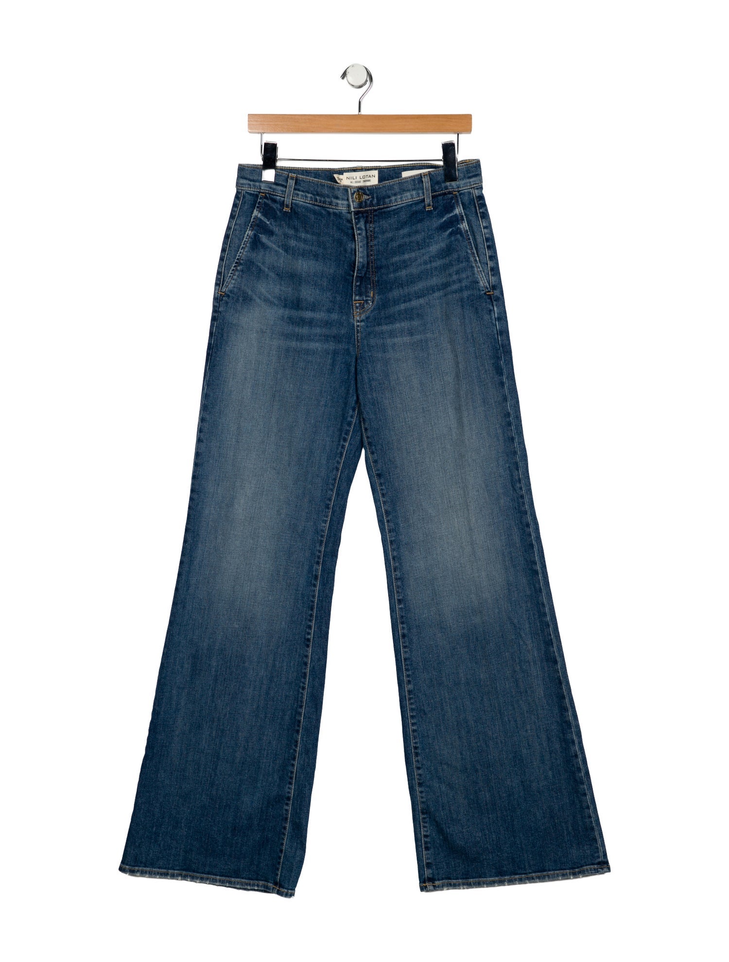 Nili Lotan High-Rise Wide Leg Jeans