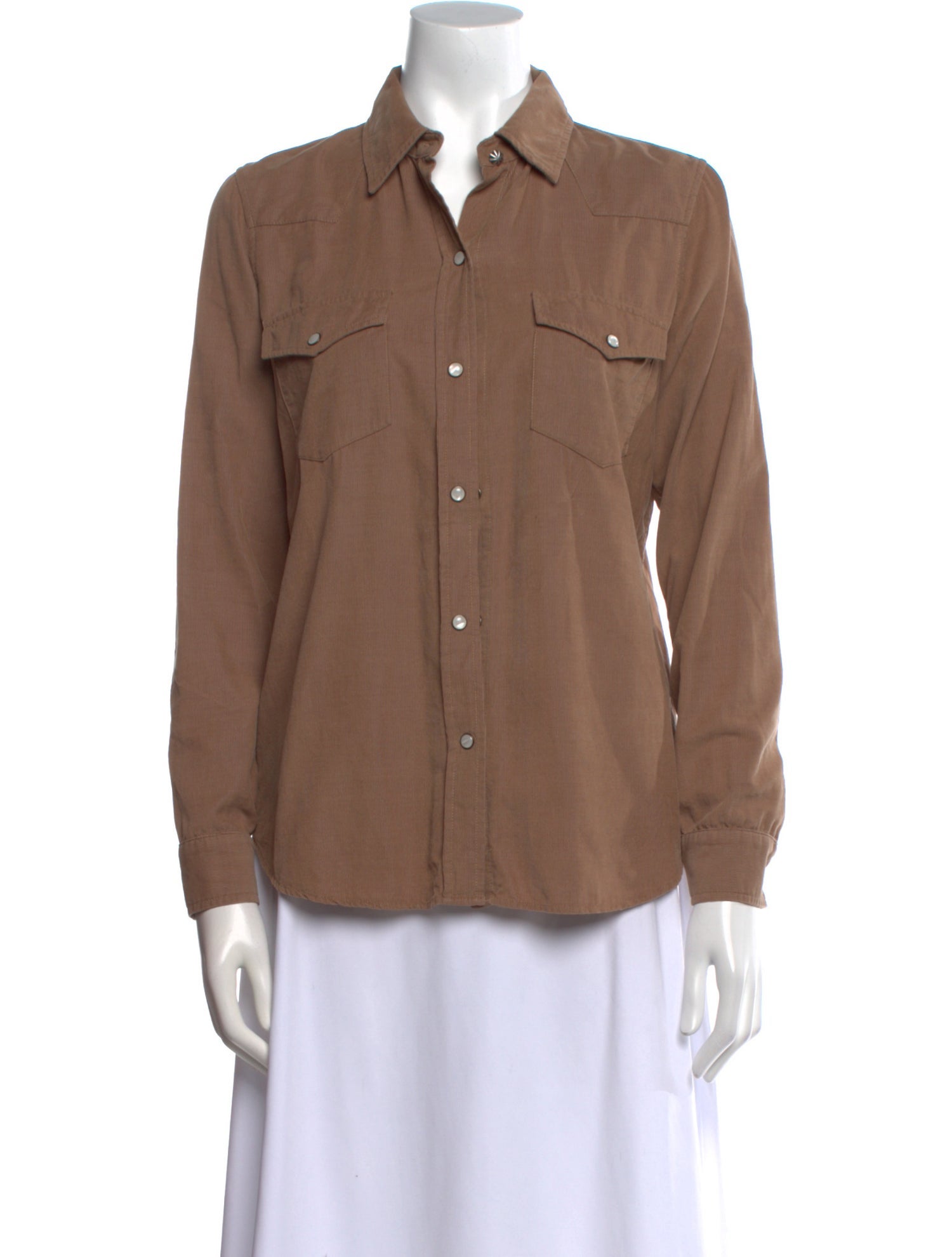 Nili Lotan Long Sleeve Button-Up Top