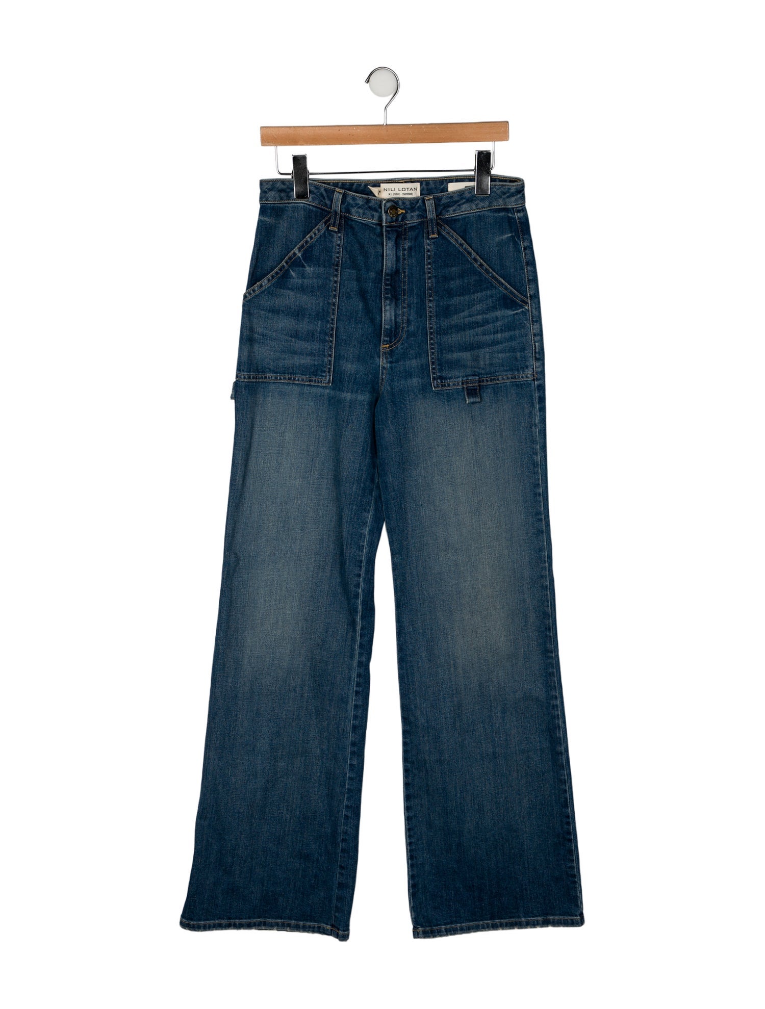 Nili Lotan High-Rise Wide Leg Jeans w/ Tags