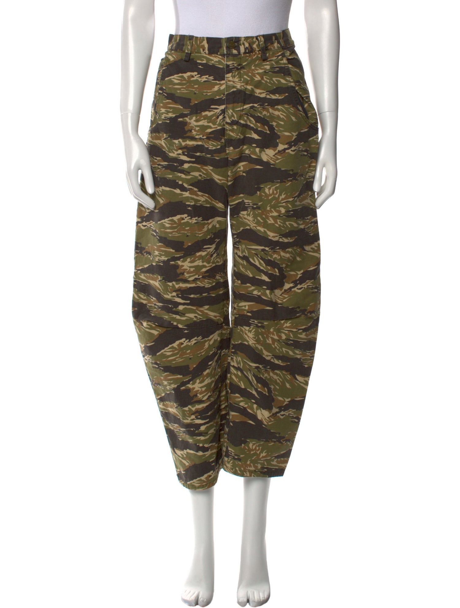 Nili Lotan Camouflage Print Straight Leg Pants