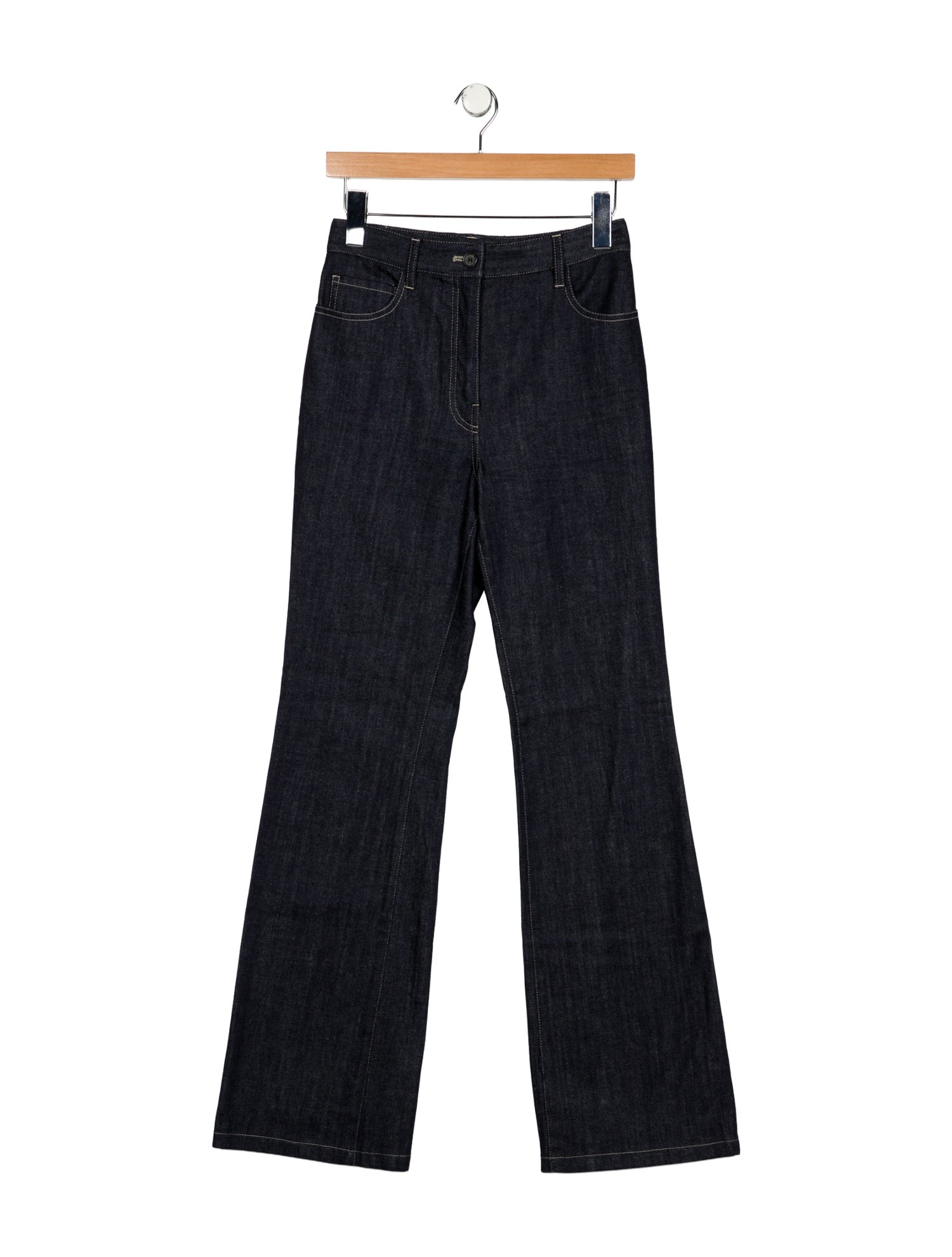 Nili Lotan Mid-Rise Wide Leg Jeans