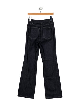 Nili Lotan Mid-Rise Wide Leg Jeans