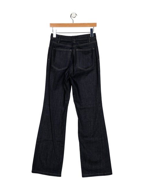 Nili Lotan Mid-Rise Wide Leg Jeans