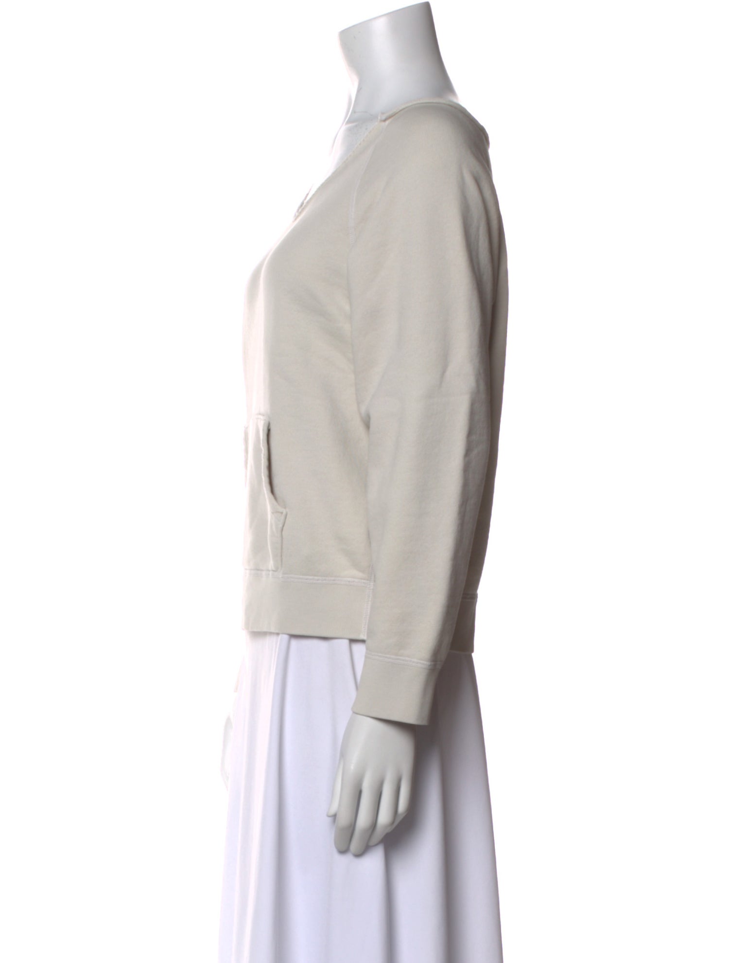 Nili Lotan V-Neck Long Sleeve Sweatshirt