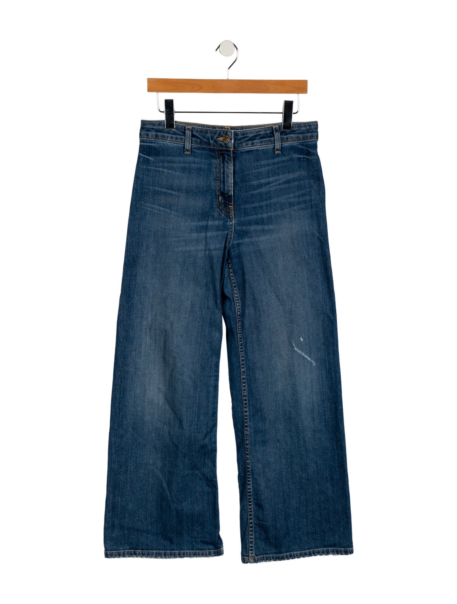 Nili Lotan Mid-Rise Wide Leg Jeans