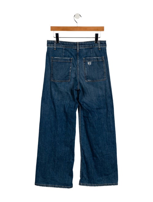 Nili Lotan Mid-Rise Wide Leg Jeans