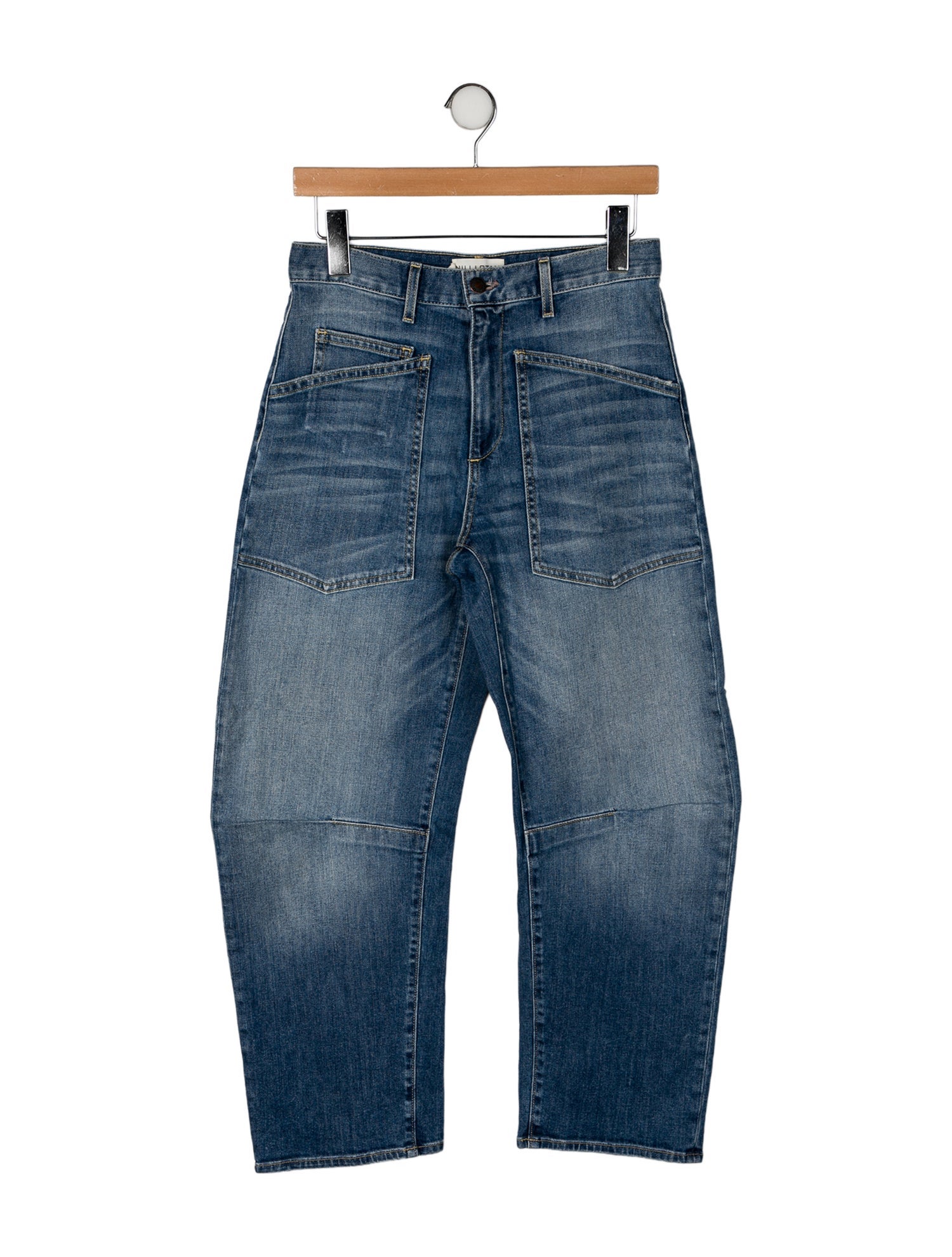 Nili Lotan Mid-Rise Straight Leg Jeans