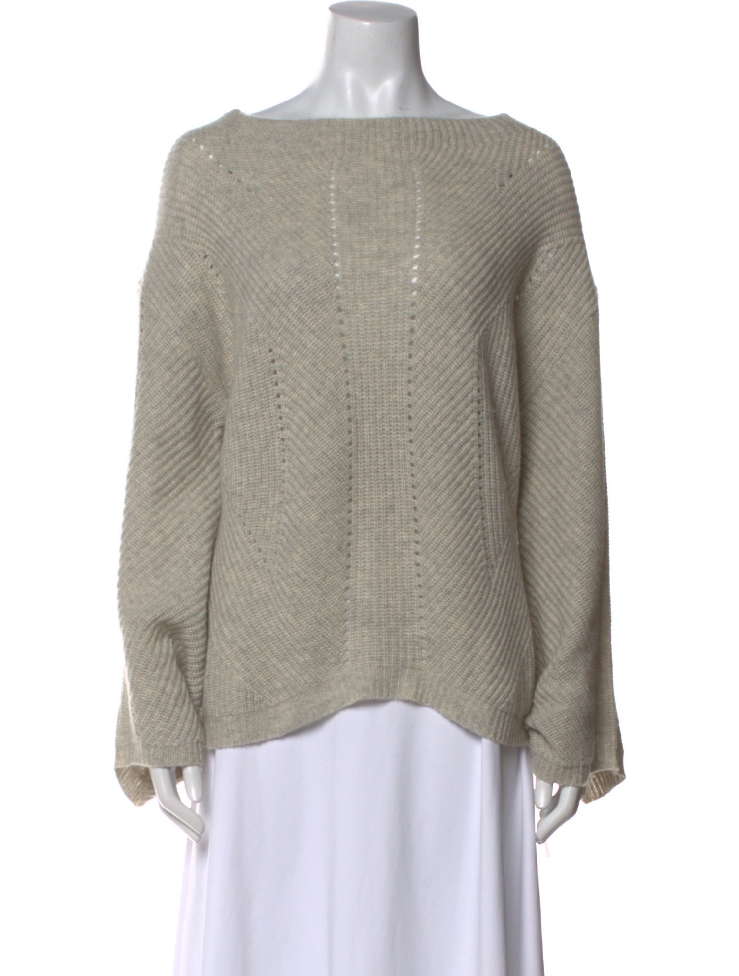 Nili Lotan Cashmere Bateau Neckline Sweater
