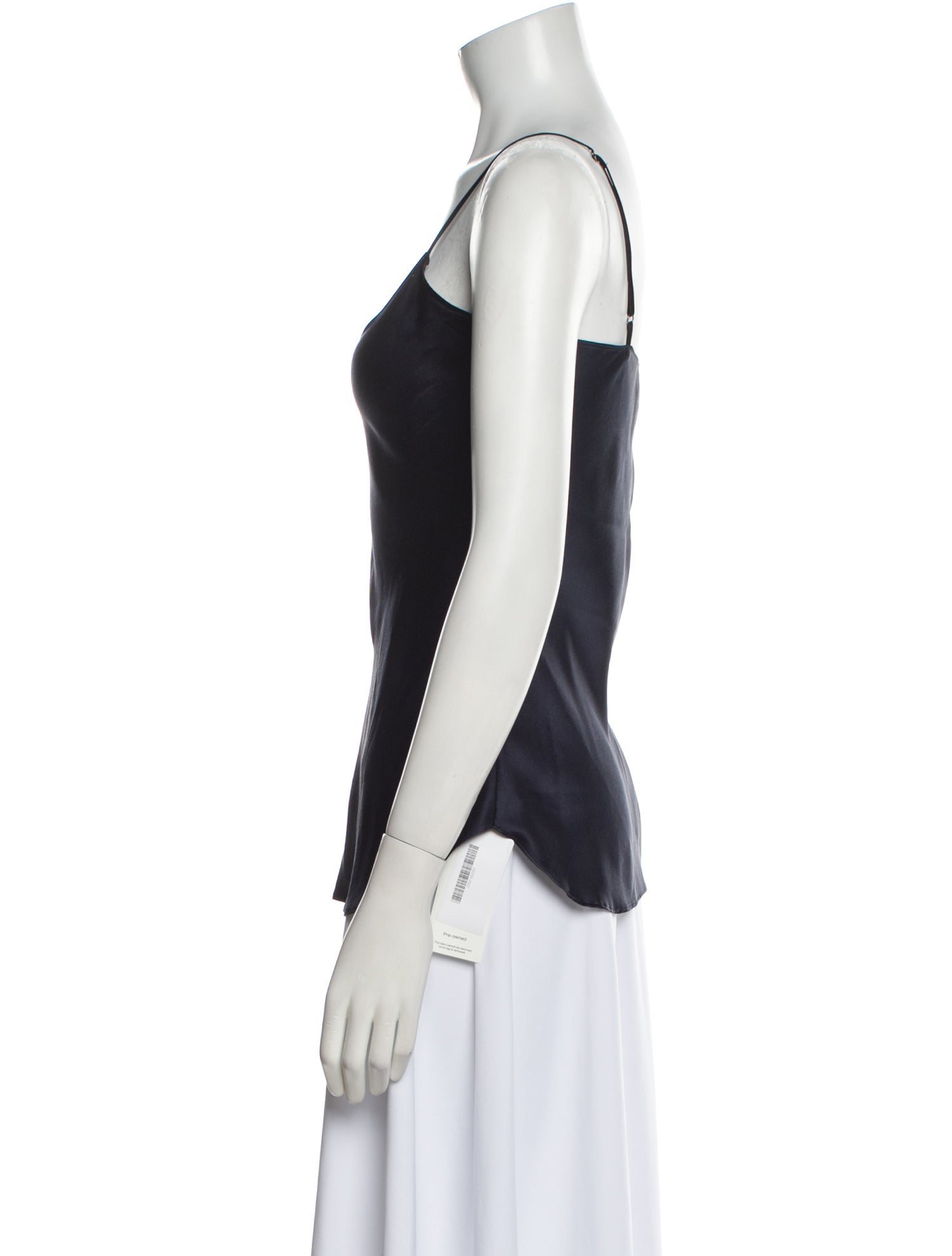 Nili Lotan Silk Scoop Neck Top