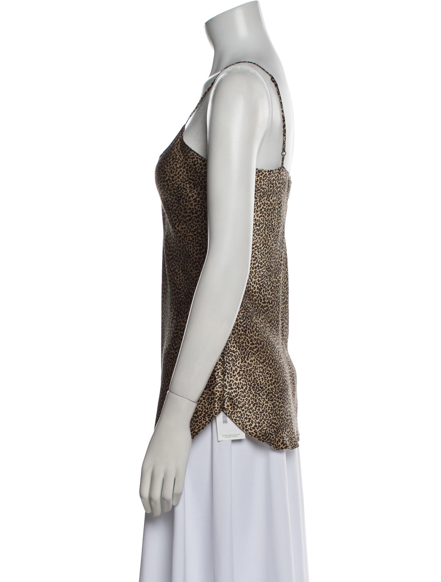 Nili Lotan Silk Animal Print Top