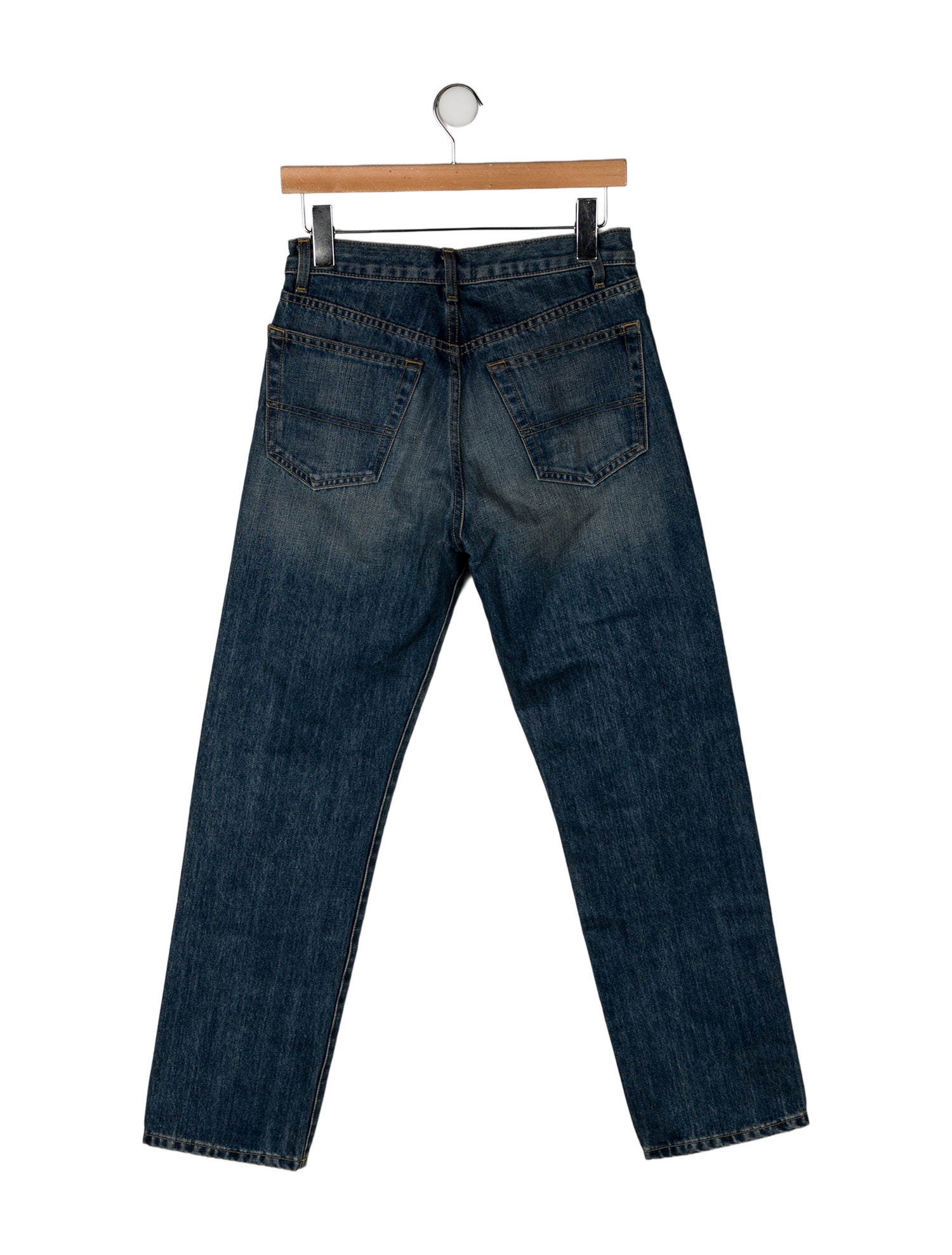 Nili Lotan Mid-Rise Straight Leg Jeans