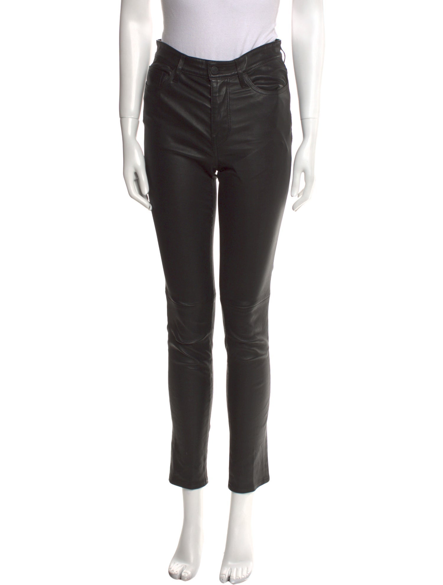 Nili Lotan Lamb Leather Skinny Leg Pants