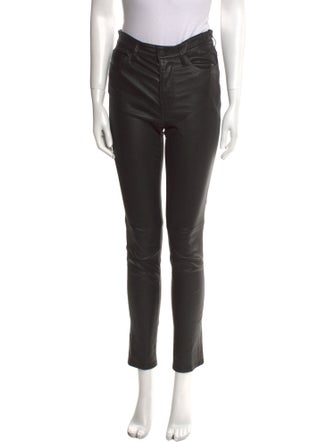 Nili Lotan Lamb Leather Skinny Leg Pants
