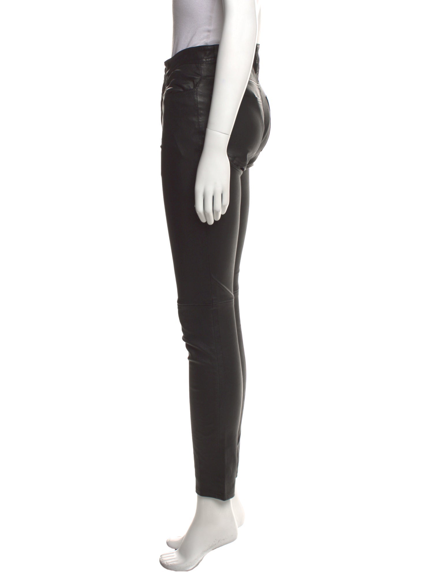 Nili Lotan Lamb Leather Skinny Leg Pants