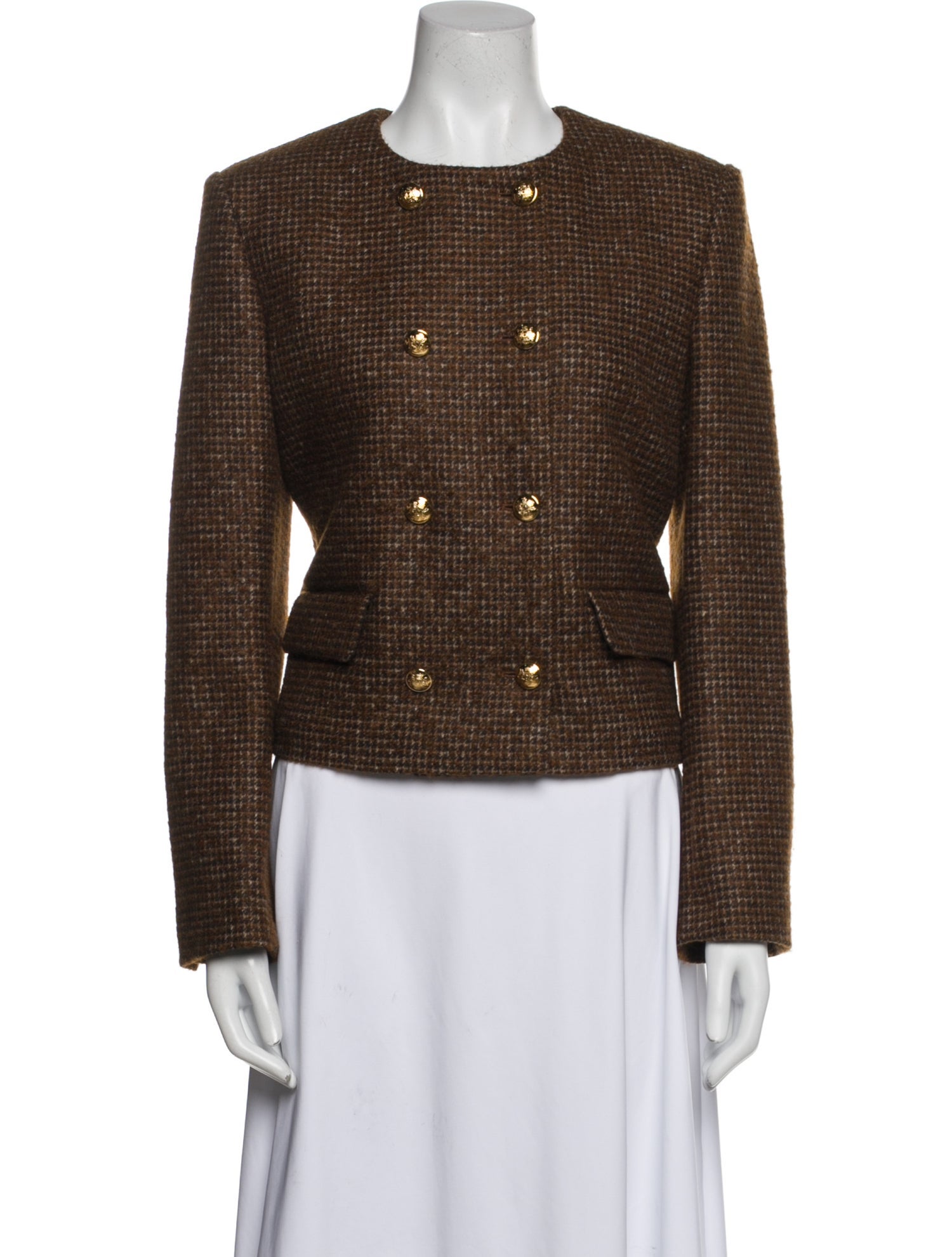 Nili Lotan Virgin Wool Tweed Pattern Evening Jacket w/ Tags