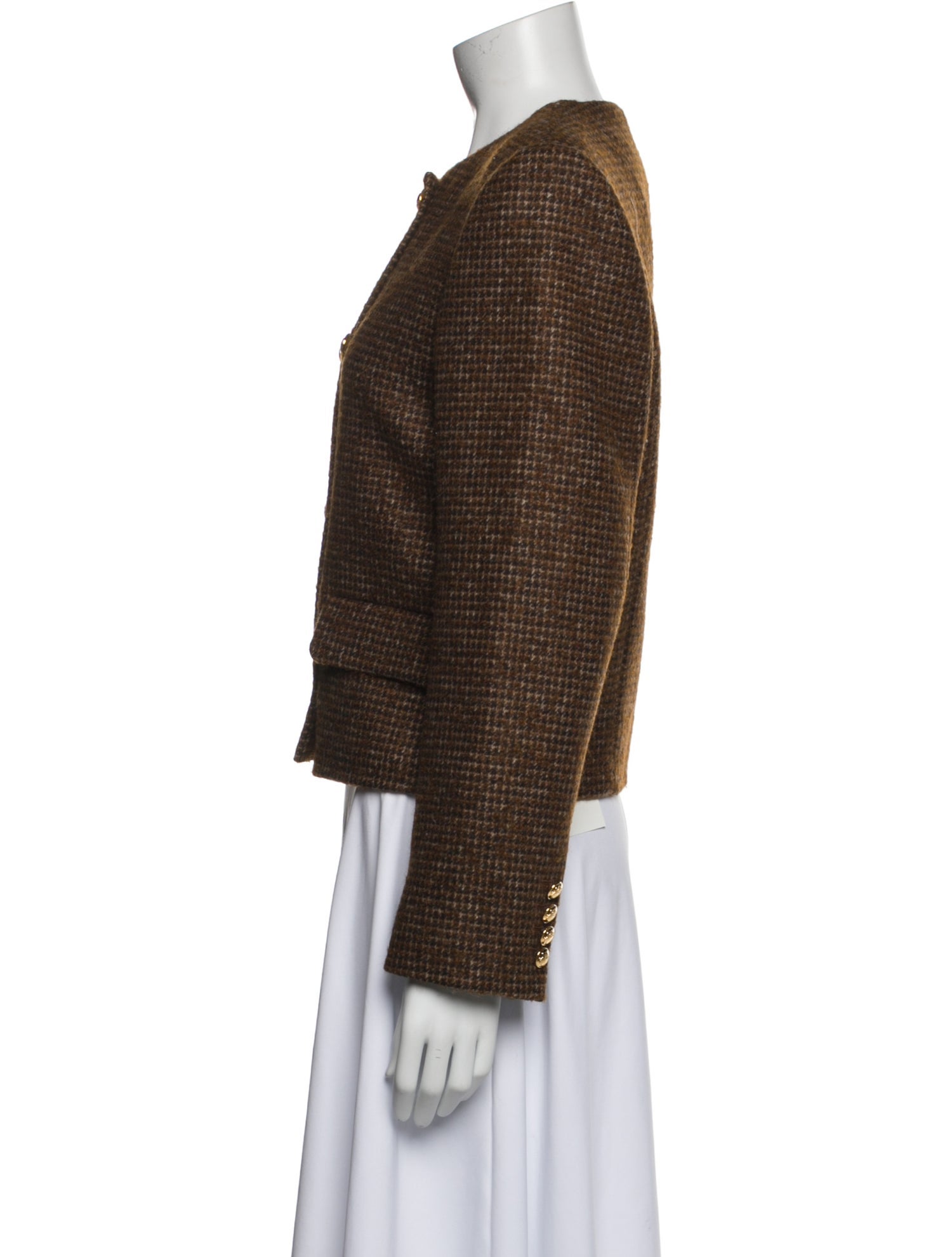 Nili Lotan Virgin Wool Tweed Pattern Evening Jacket w/ Tags