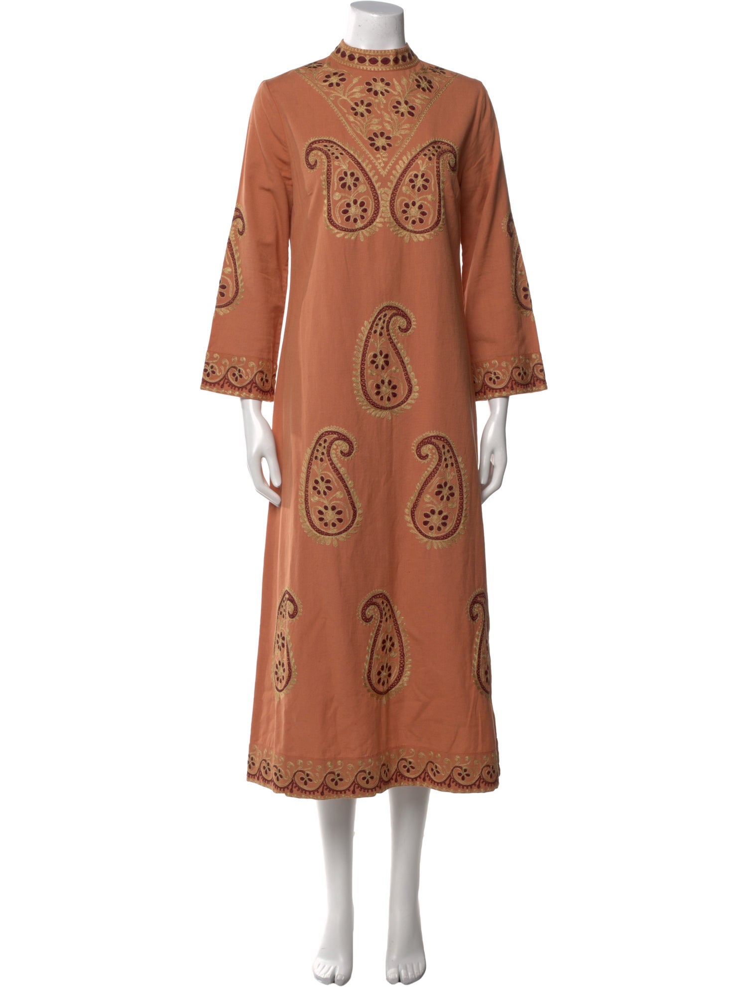 Nili Lotan Paisley Print Long Dress