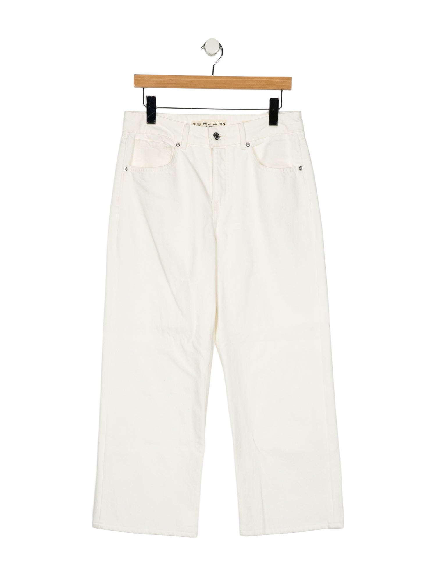 Nili Lotan High-Rise Wide Leg Jeans