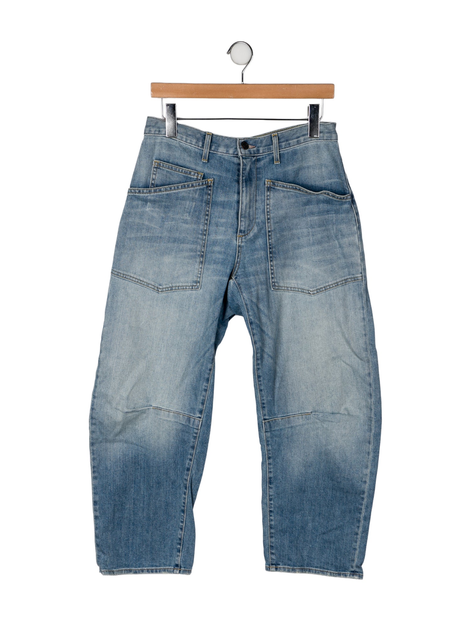 Nili Lotan Mid-Rise Straight Leg Jeans