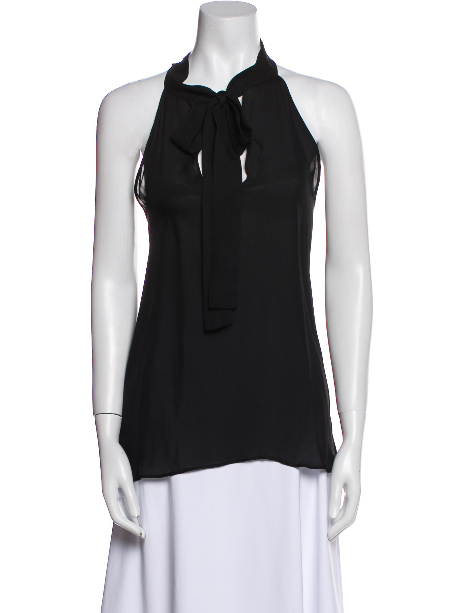 Nili Lotan Silk Halterneck Blouse