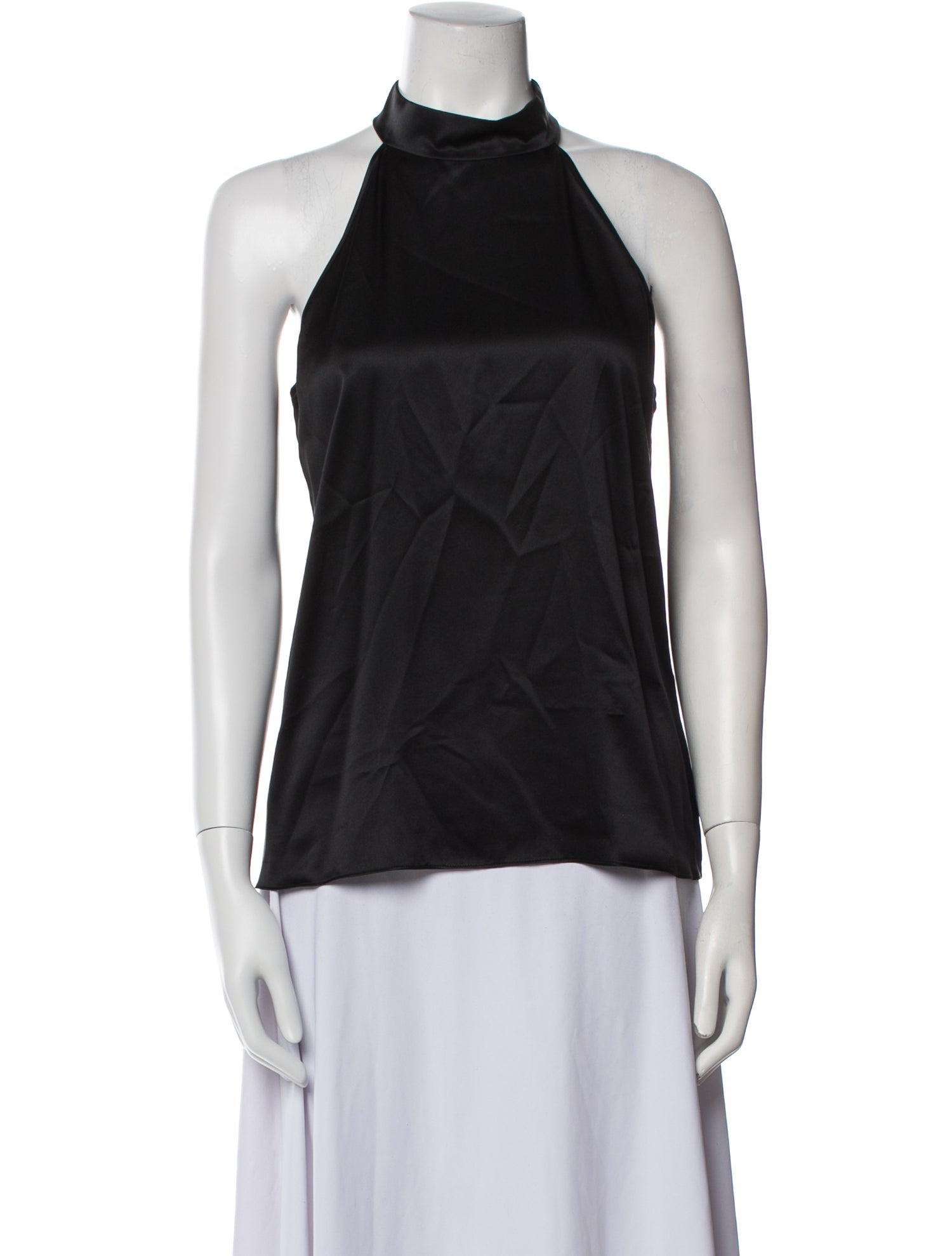 Nili Lotan Silk Halterneck Blouse