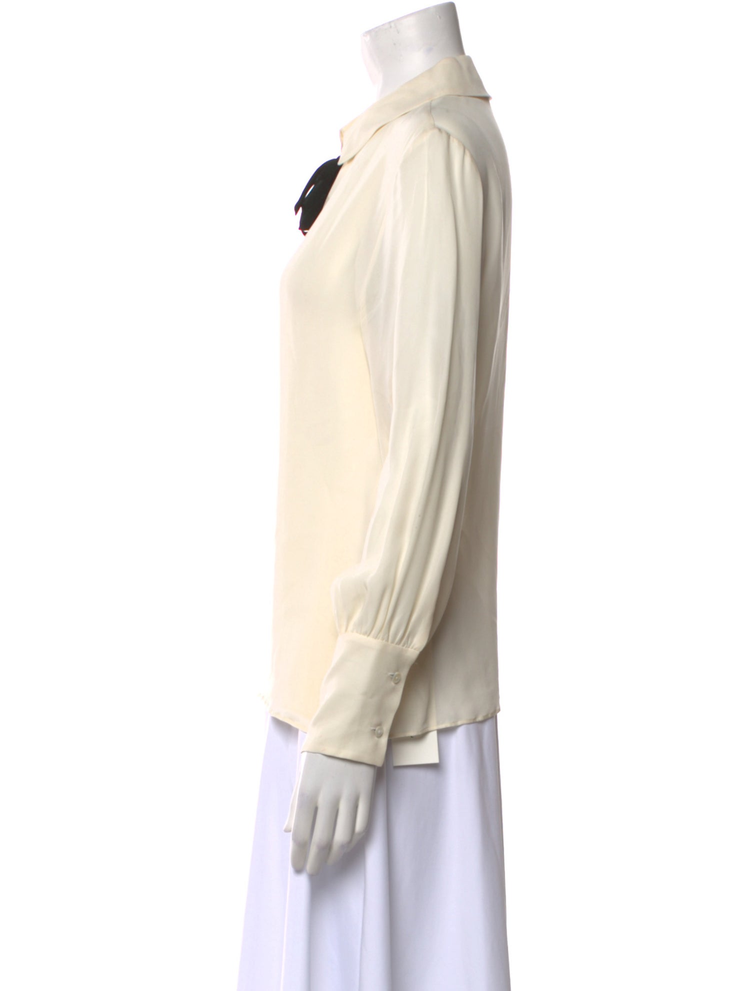 Nili Lotan Silk V-Neck Blouse