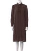 Nili Lotan Silk Midi Length Dress