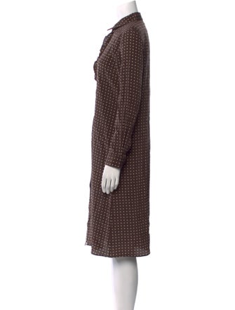 Nili Lotan Silk Midi Length Dress