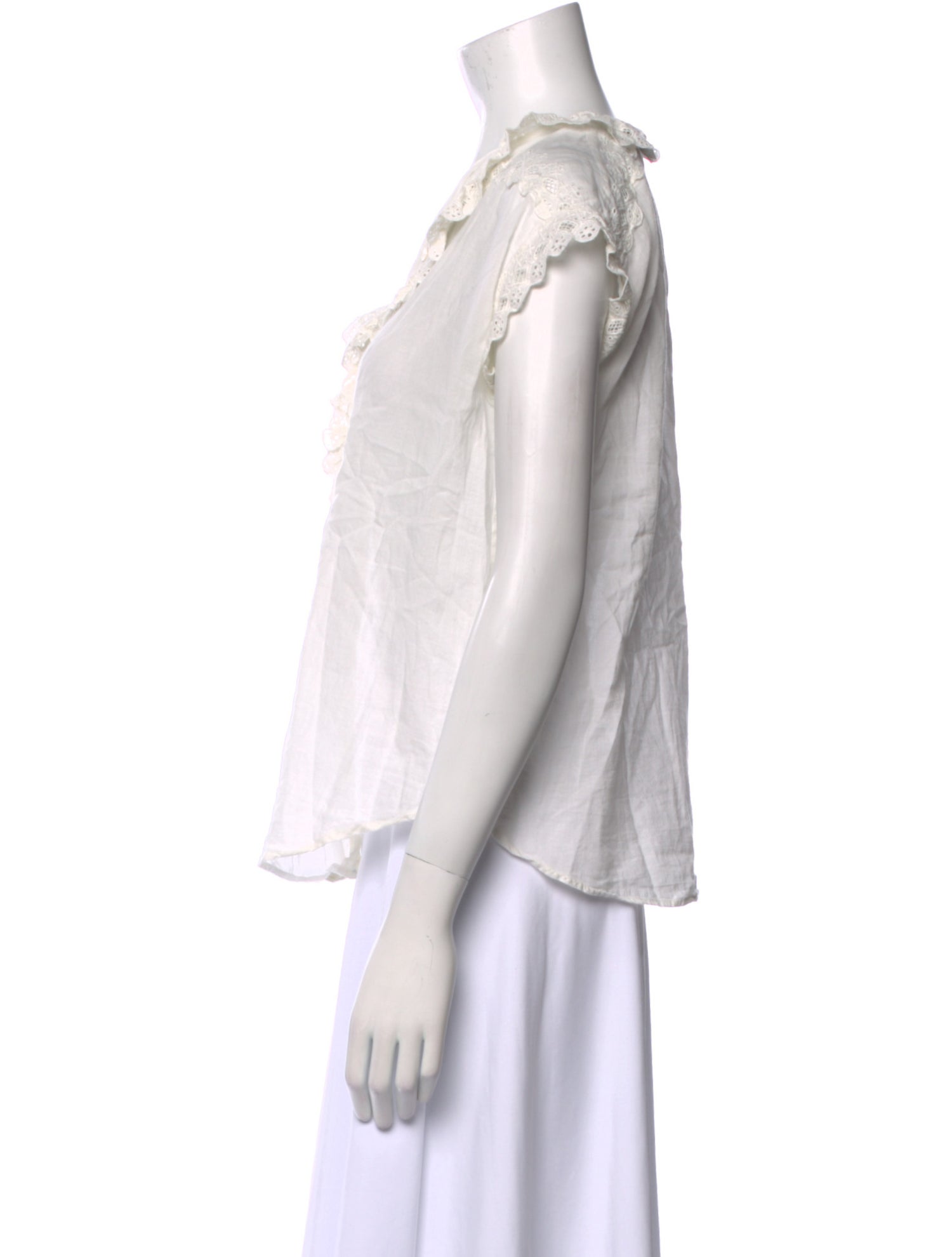 Nili Lotan V-Neck Sleeveless Polo