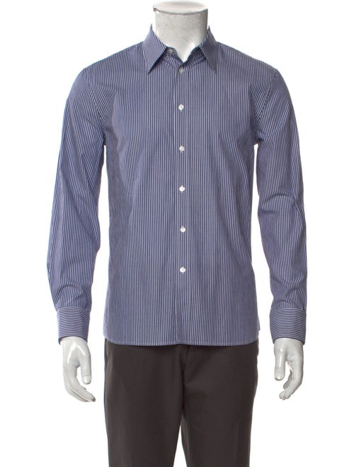 Nili Lotan Striped Long Sleeve Dress Shirt