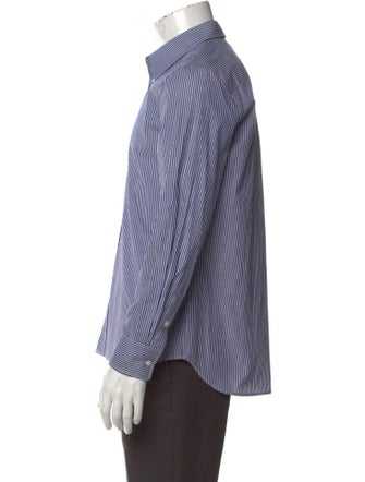 Nili Lotan Striped Long Sleeve Dress Shirt