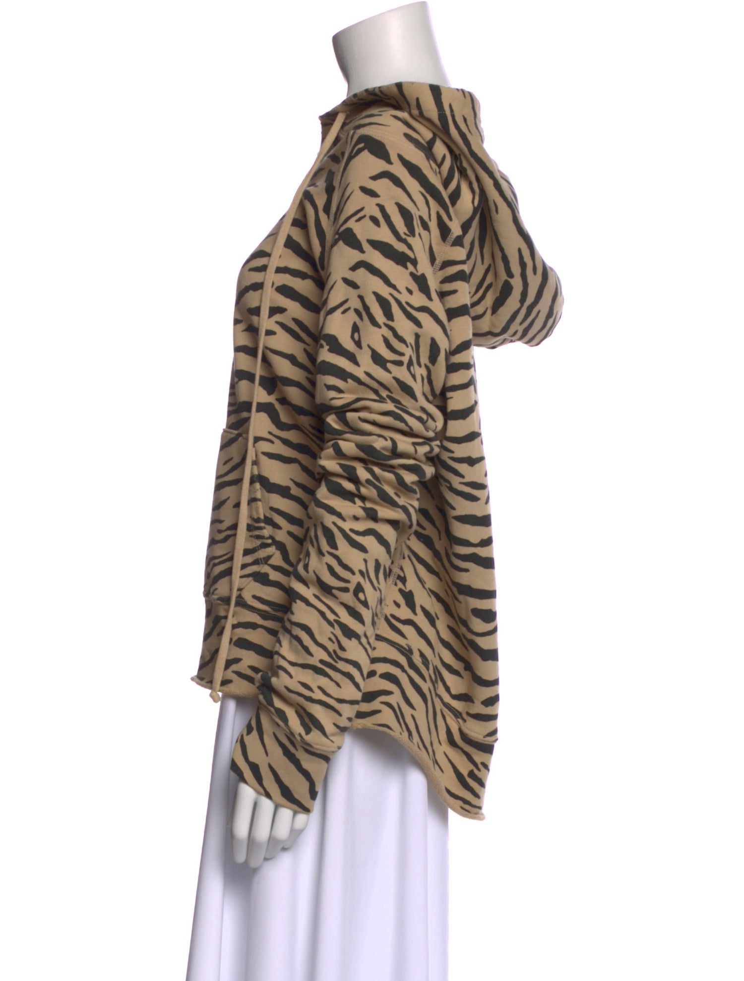 Nili Lotan Animal Print Cowl Neck Blouse
