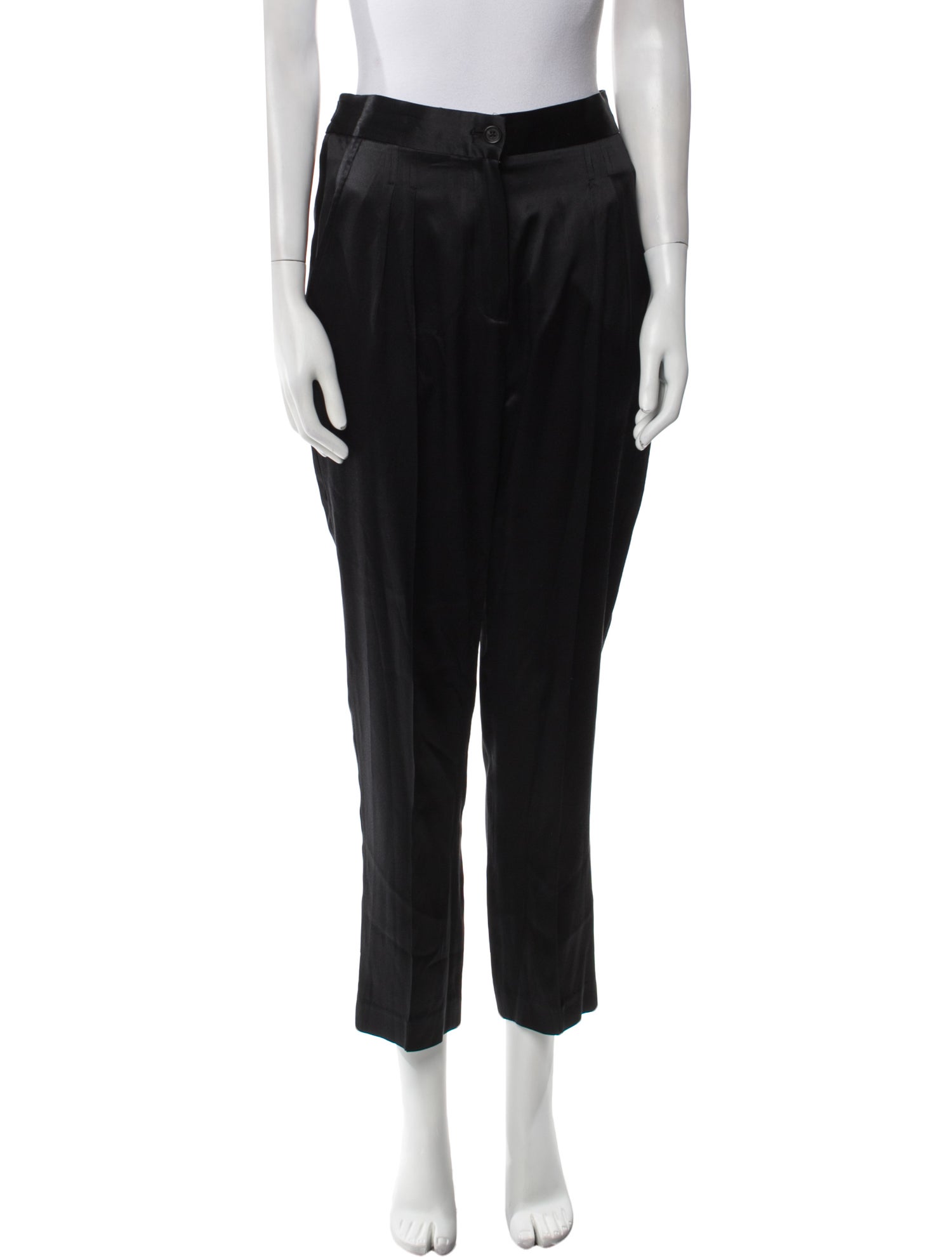 Nili Lotan Silk Straight Leg Pants