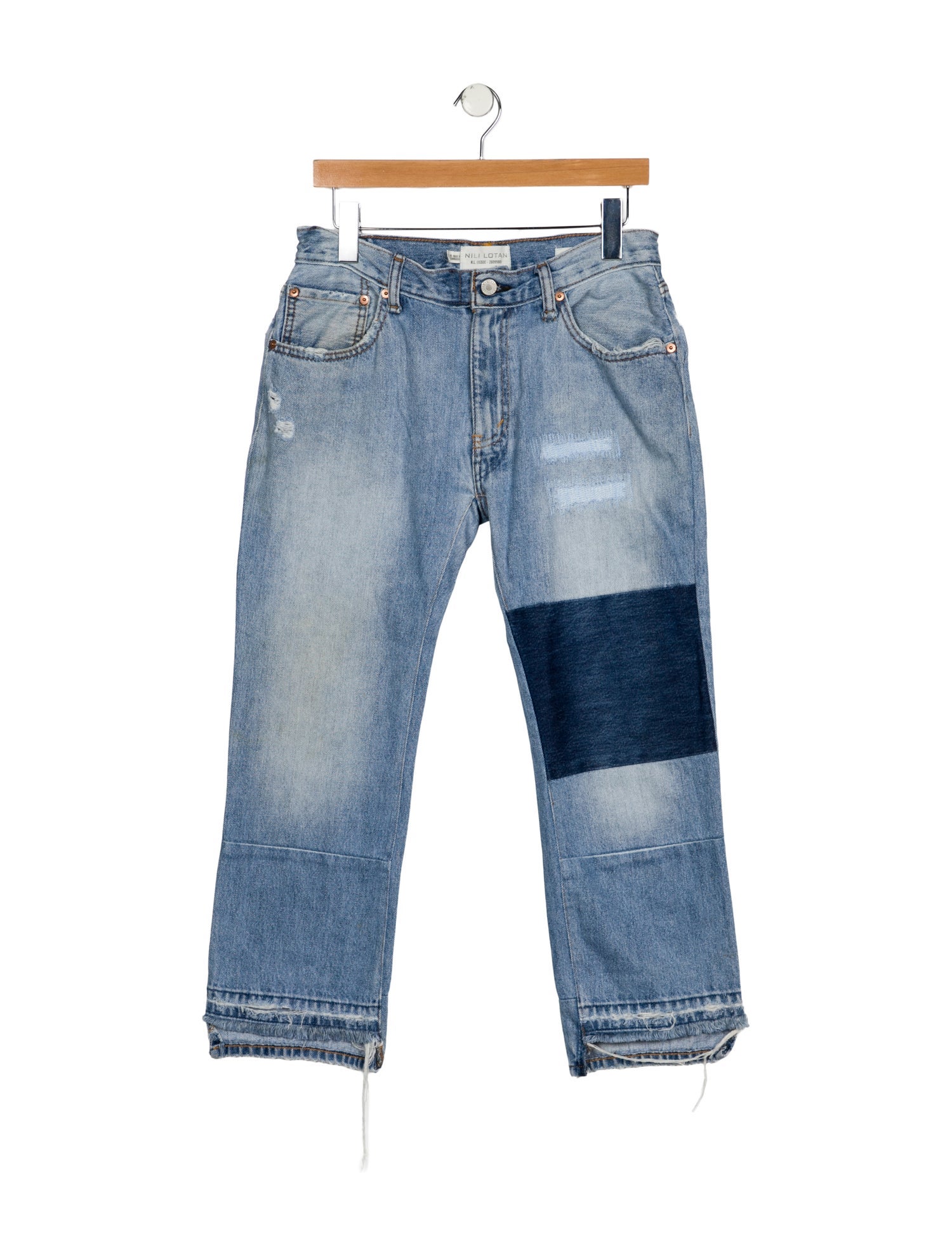 Nili Lotan Mid-Rise Straight Leg Jeans