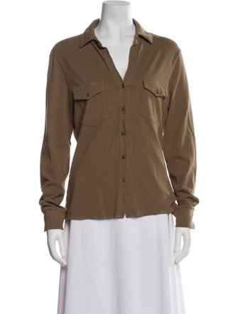 Nili Lotan Long Sleeve Button-Up Top