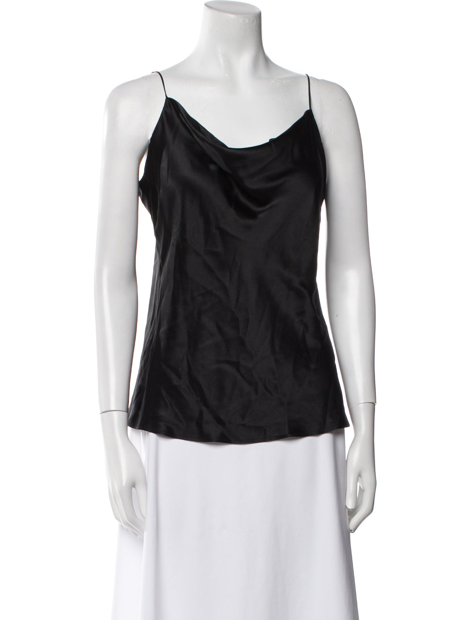 Nili Lotan Silk Cowl Neck Top