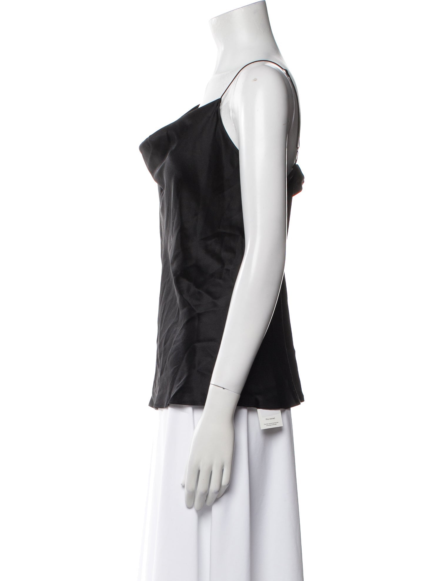 Nili Lotan Silk Cowl Neck Top