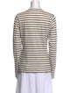 Nili Lotan Striped Crew Neck Top