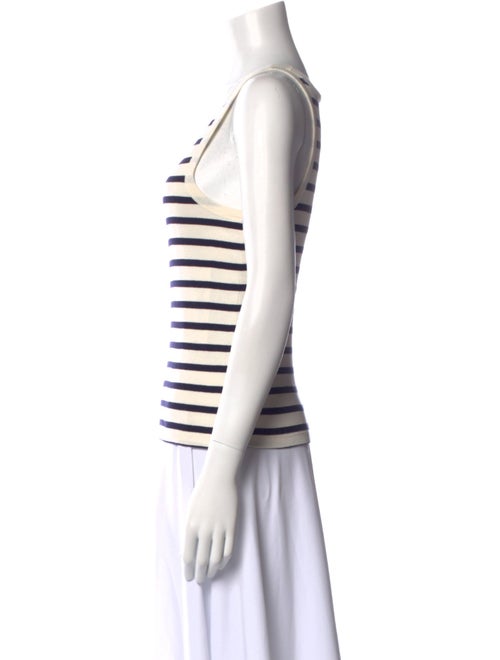 Nili Lotan Striped Scoop Neck Top