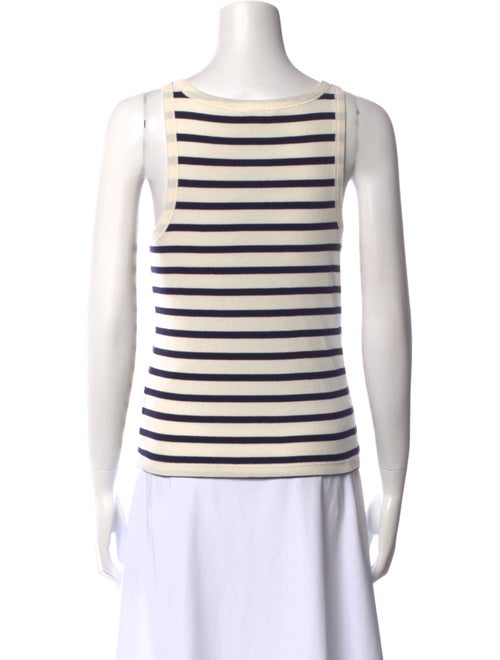 Nili Lotan Striped Scoop Neck Top