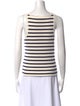 Nili Lotan Striped Scoop Neck Top