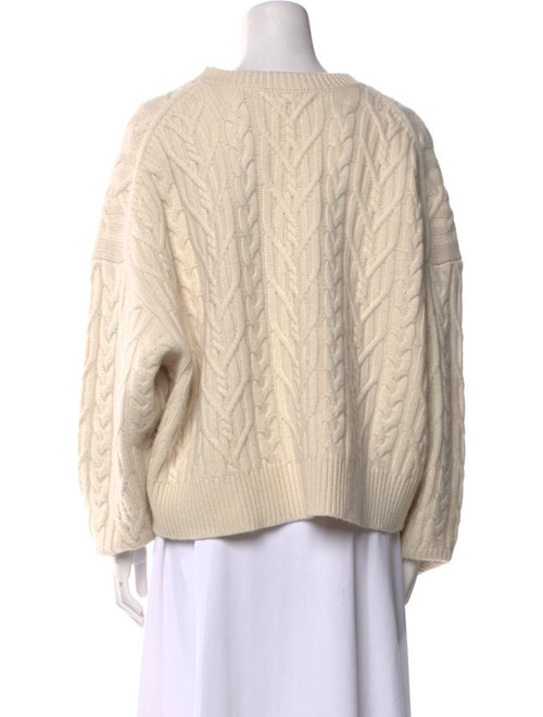 Nili Lotan Cable Knit Bateau Neckline Sweater