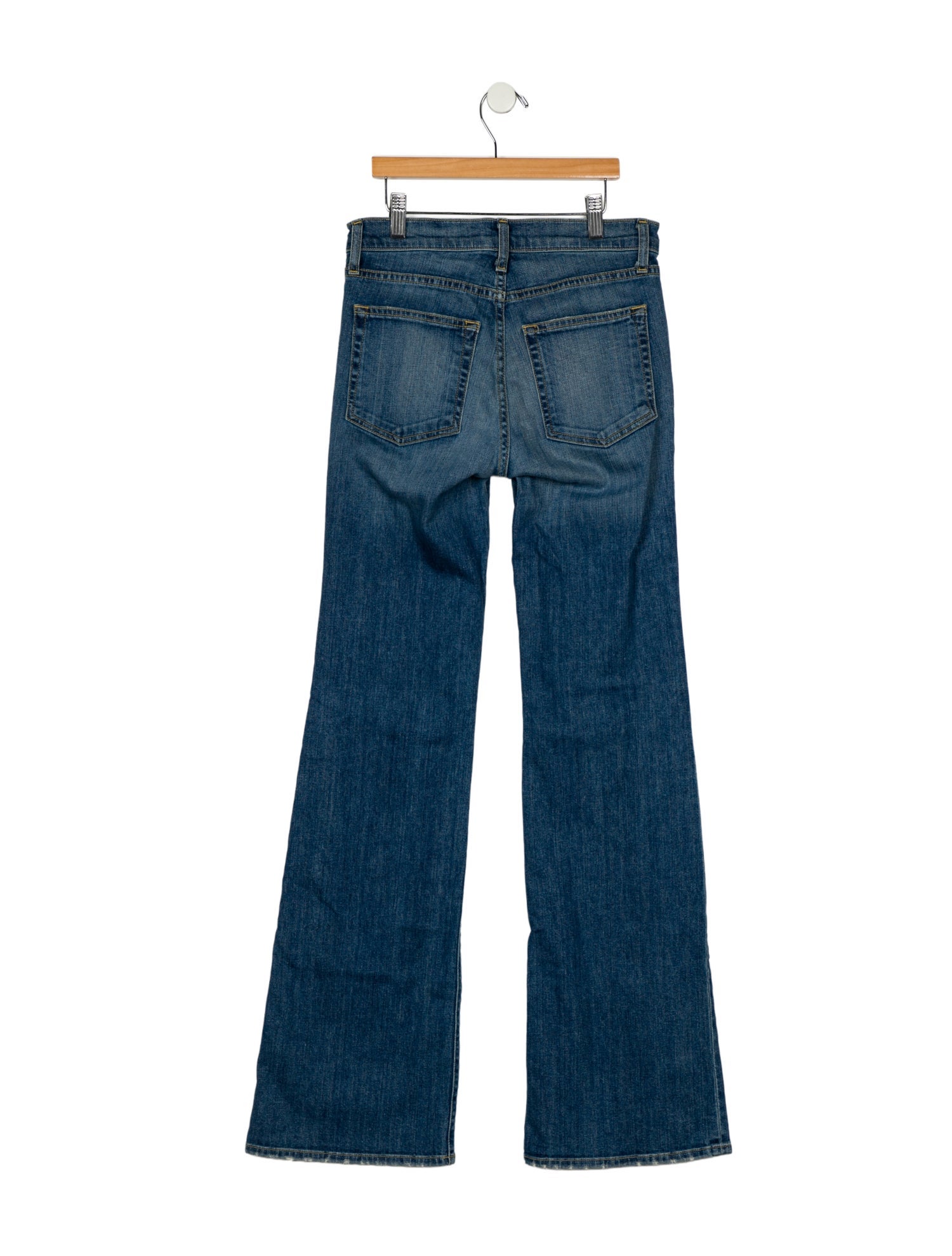 Nili Lotan Mid-Rise Wide Leg Jeans