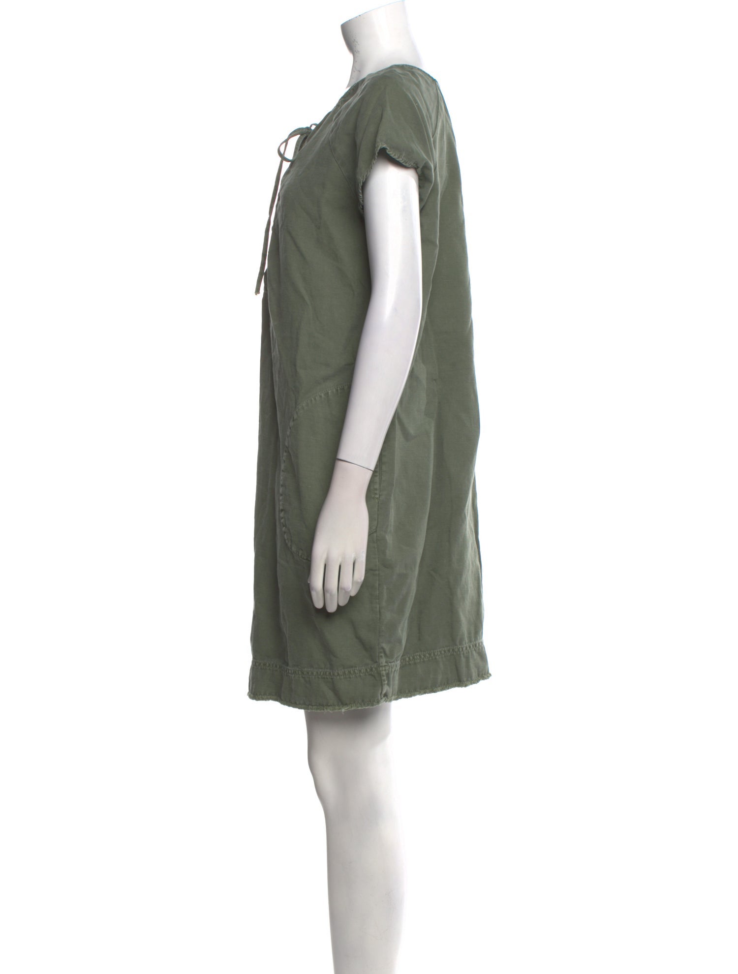 Nili Lotan Scoop Neck Mini Dress