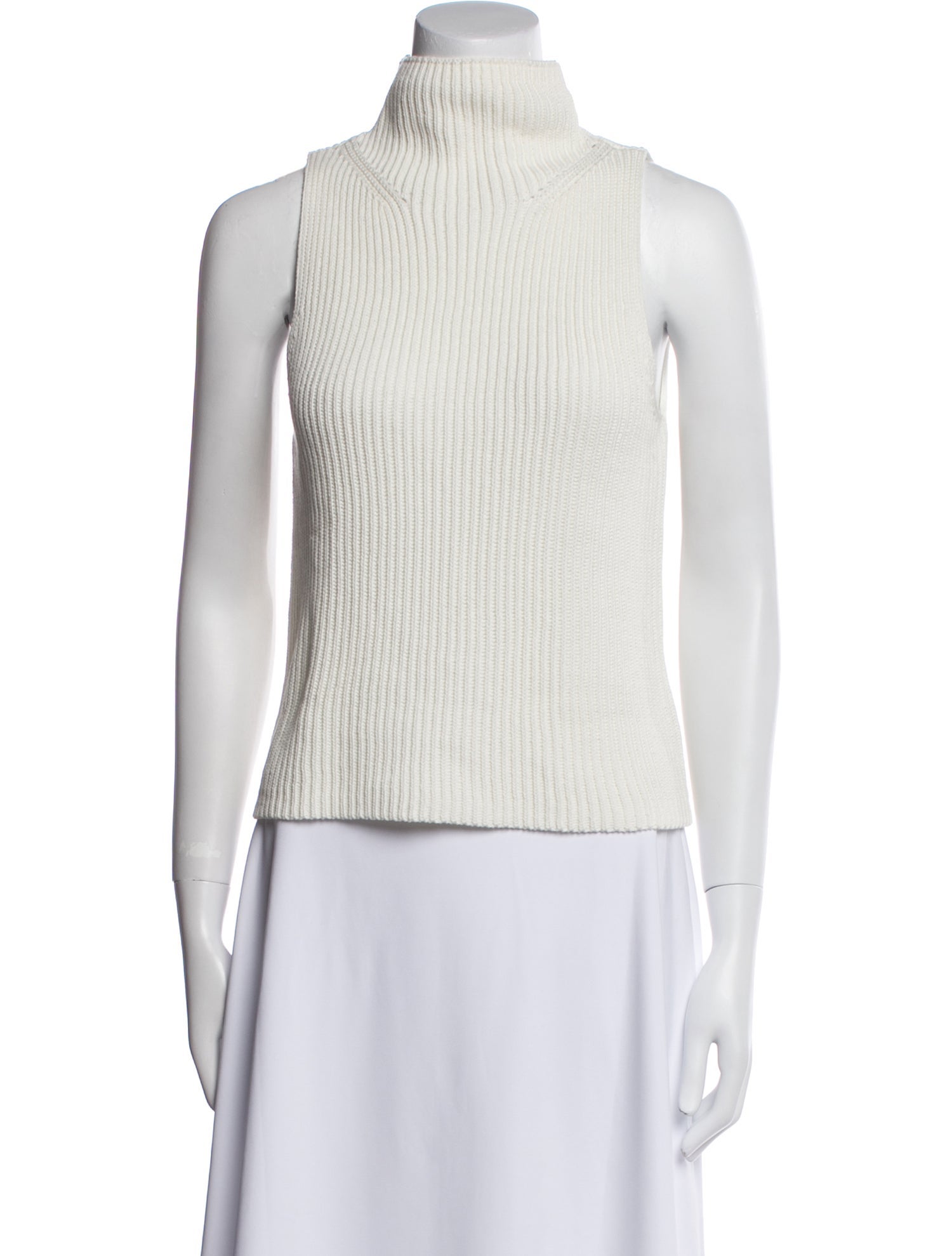 Nili Lotan Turtleneck Sleeveless Top