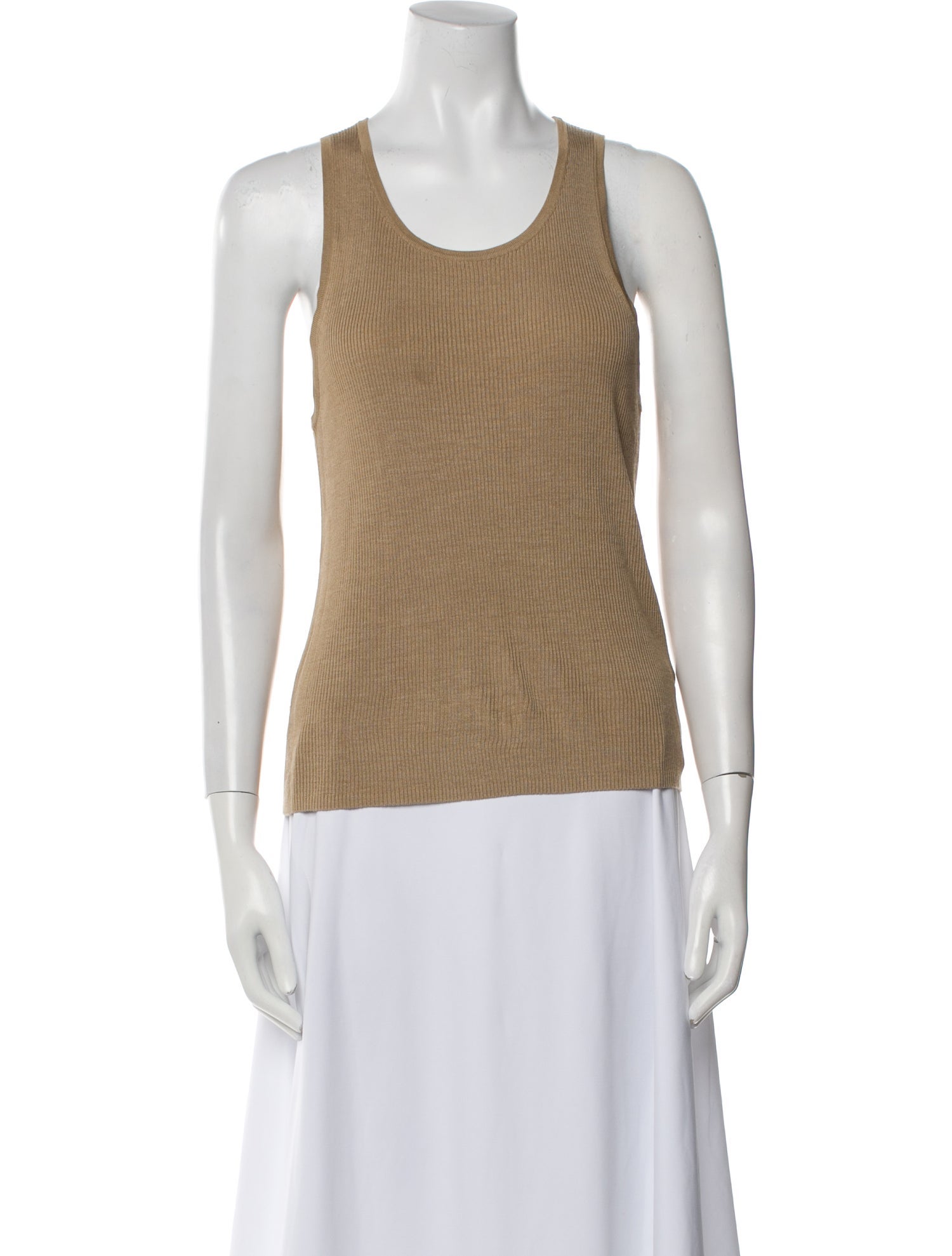 Nili Lotan Silk Scoop Neck Top