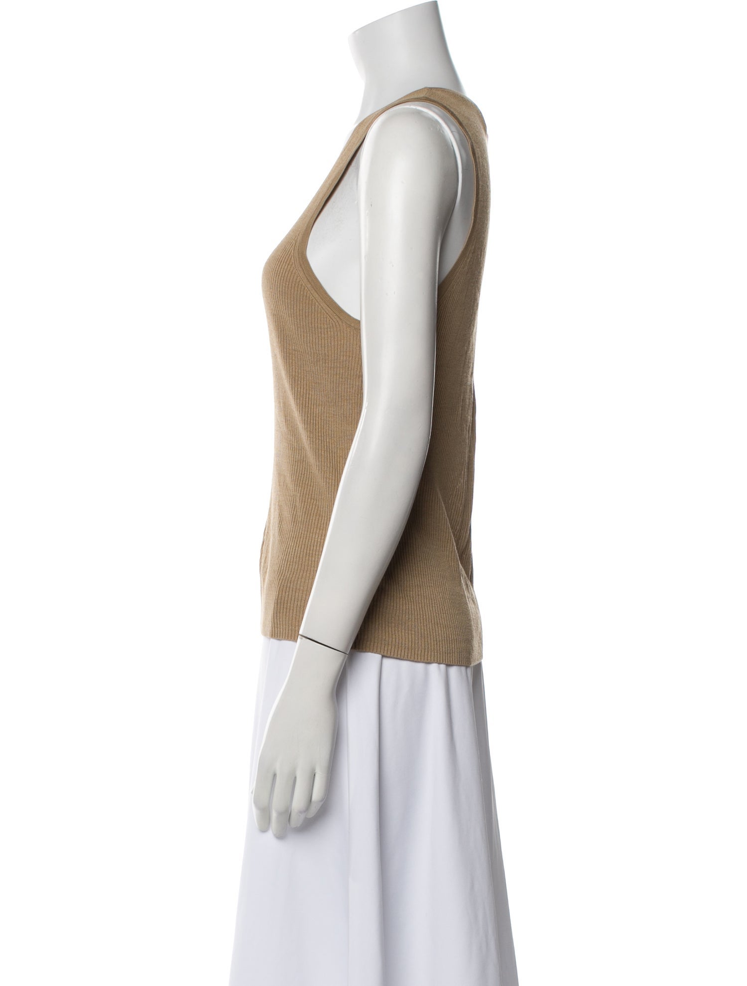 Nili Lotan Silk Scoop Neck Top